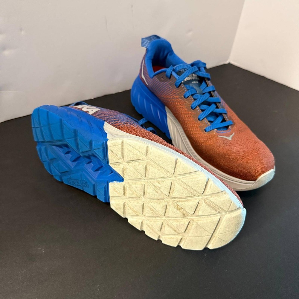 Hoka One One Mach 3 Mens 8.5 Running Shoes Orange Blue 1106479 PROFLY Sneakers - Picture 7 of 16